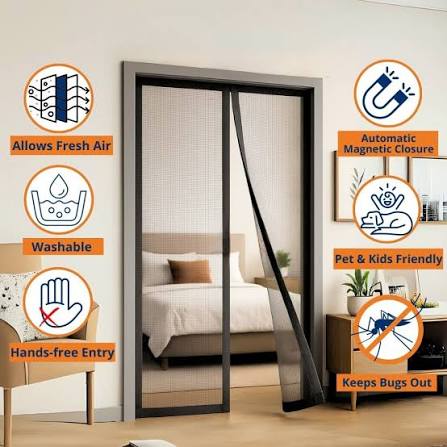 Magnetic mosquito Curtain
